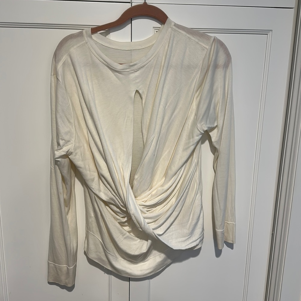 Crisscross open back sweater